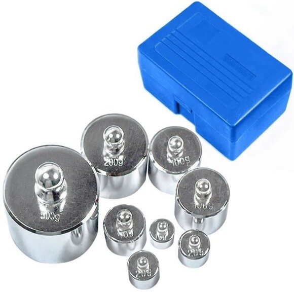 HFS(R) Scale Balance Calibration Weight Set - 10-1000G 8Pc Set with Case NEW - Picture 3 of 10